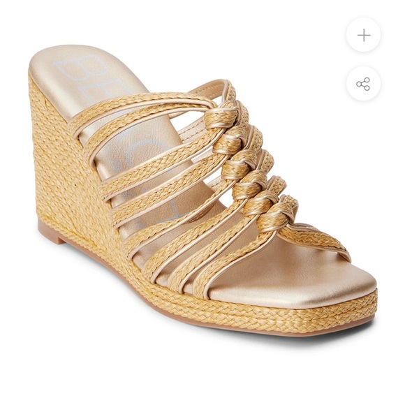 Matisse Laney Wedge Sandal in Gold - Picture 2 of 3
